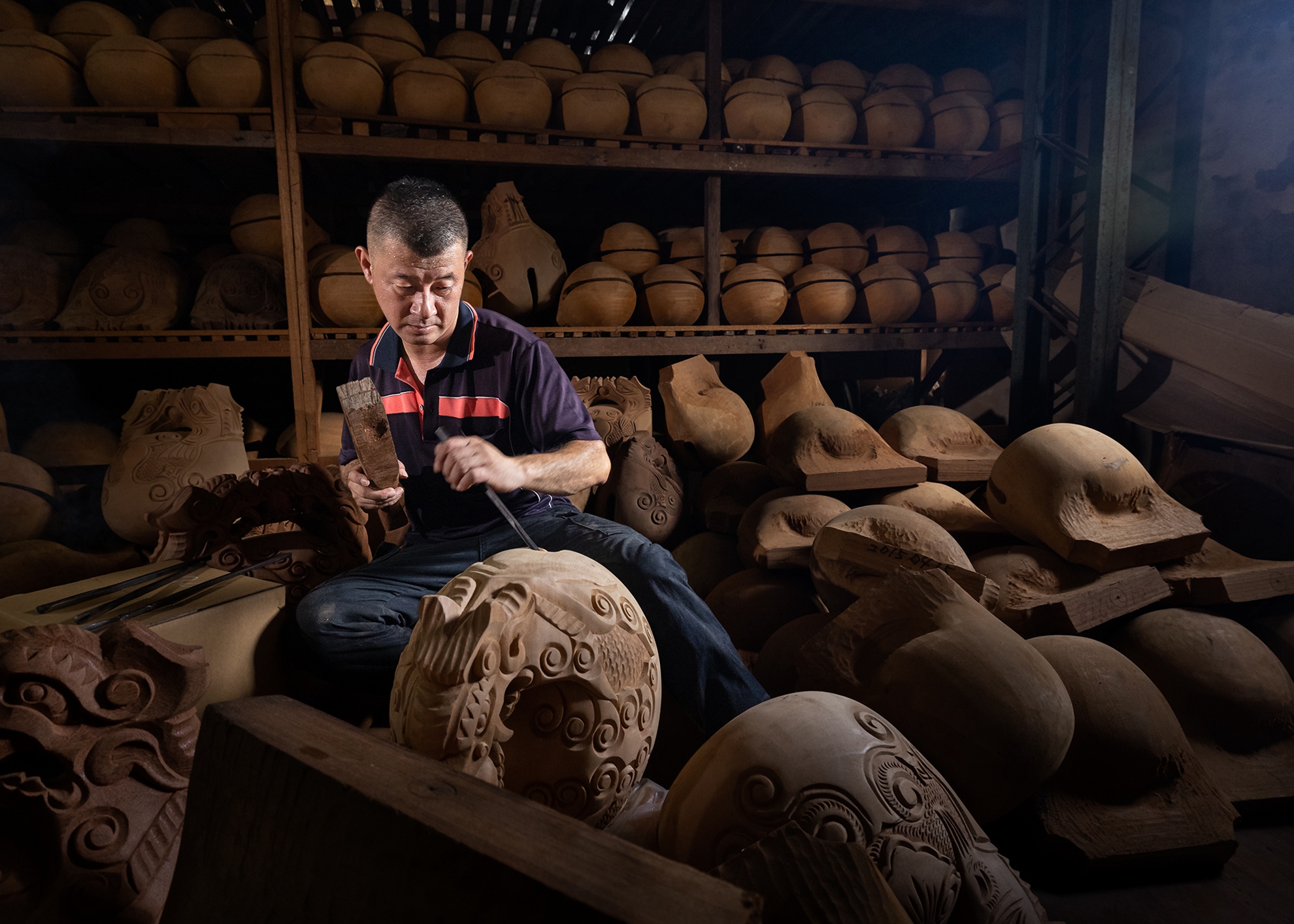 金牌 楊泔泉-木魚製作 2